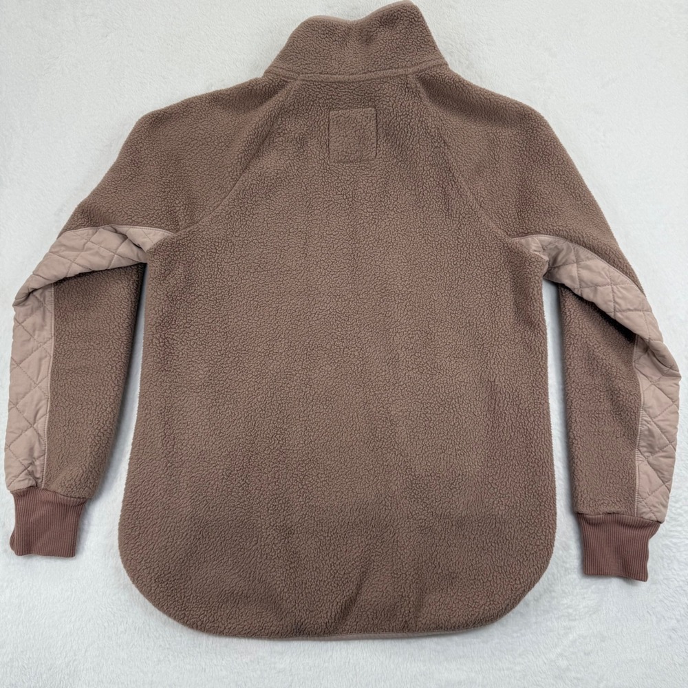 Abercrombie‎ & Fitch Womens Quilted Sherpa Pullover Sweatshirt Size S - Picture 10 of 11